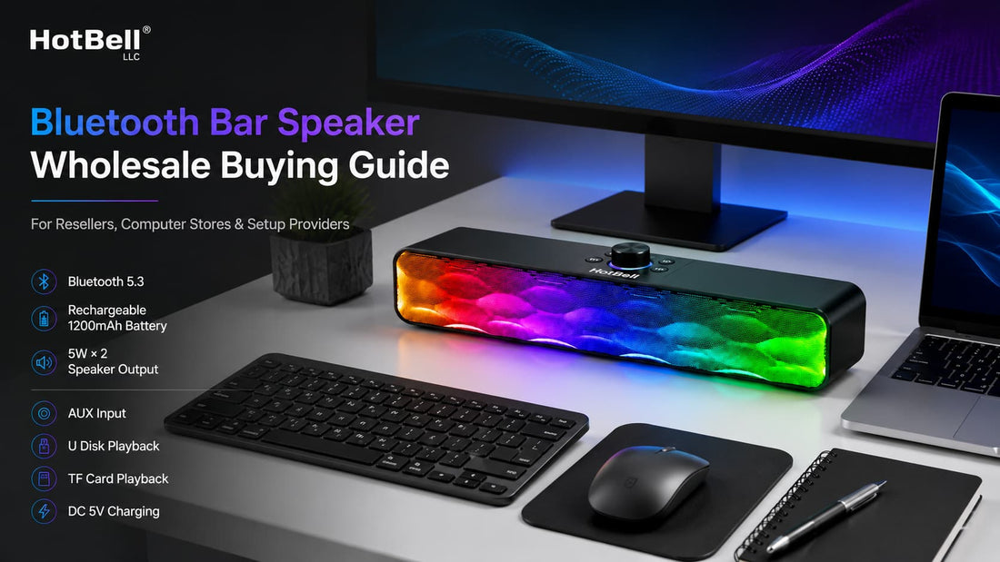 Bluetooth bar speaker wholesale buying guide for resellers computer stores and B2B buyers