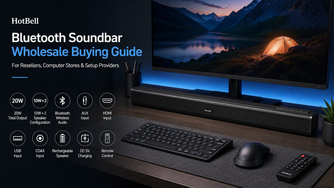 Bluetooth soundbar wholesale buying guide for resellers computer stores and B2B buyers