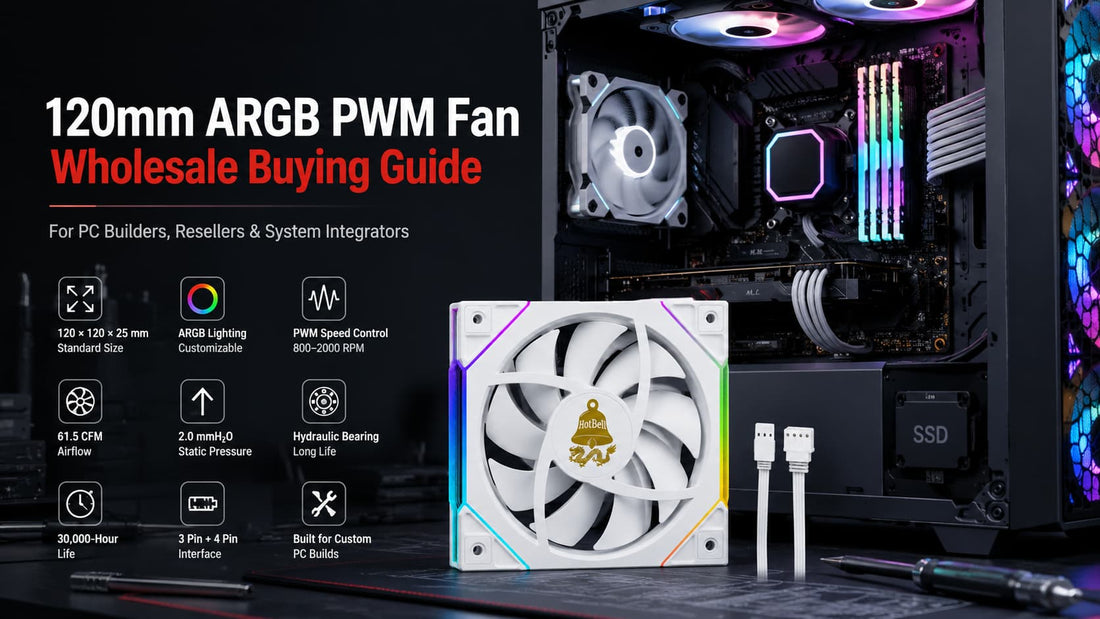 120mm ARGB PWM case fan wholesale buying guide for PC builders and B2B resellers
