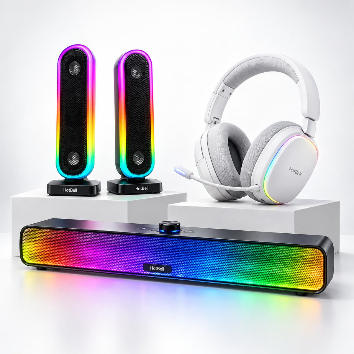 HotBell computer speakers, headsets and desktop audio products