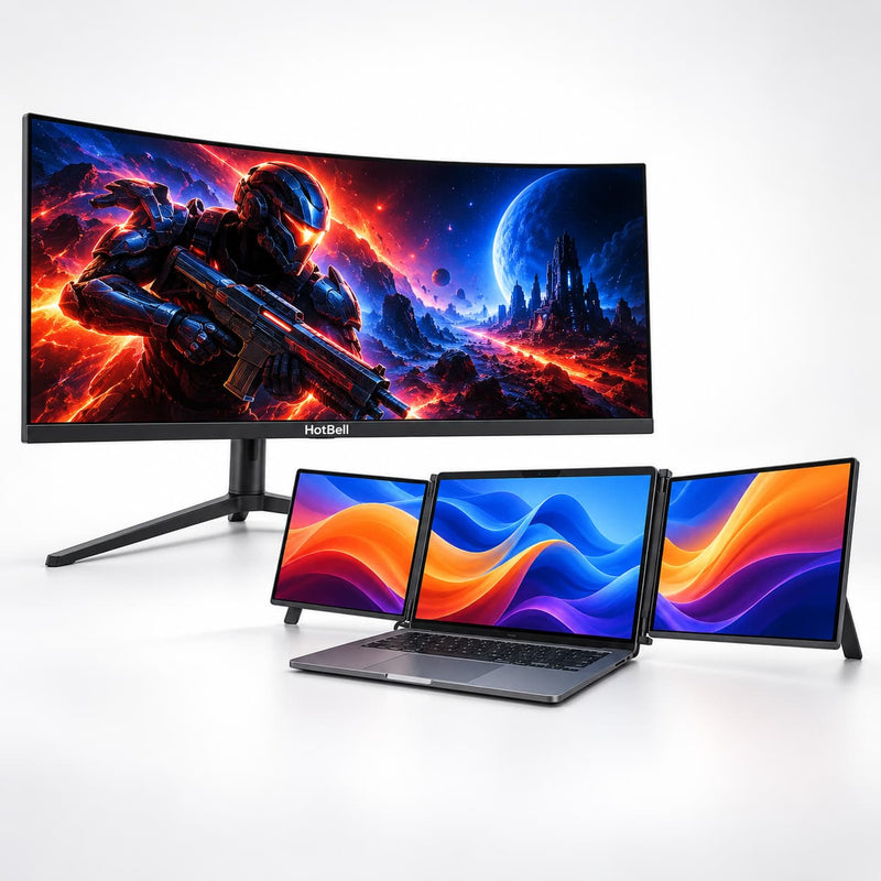 HotBell monitors and portable displays for gaming, work and mobile setups