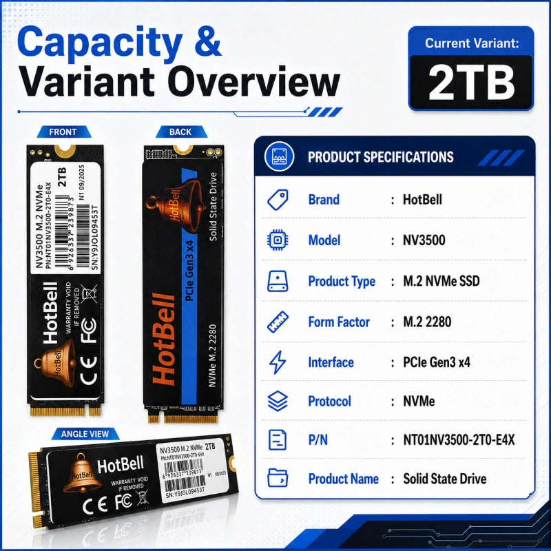 HotBell 2TB NVMe M.2 2280 SSD