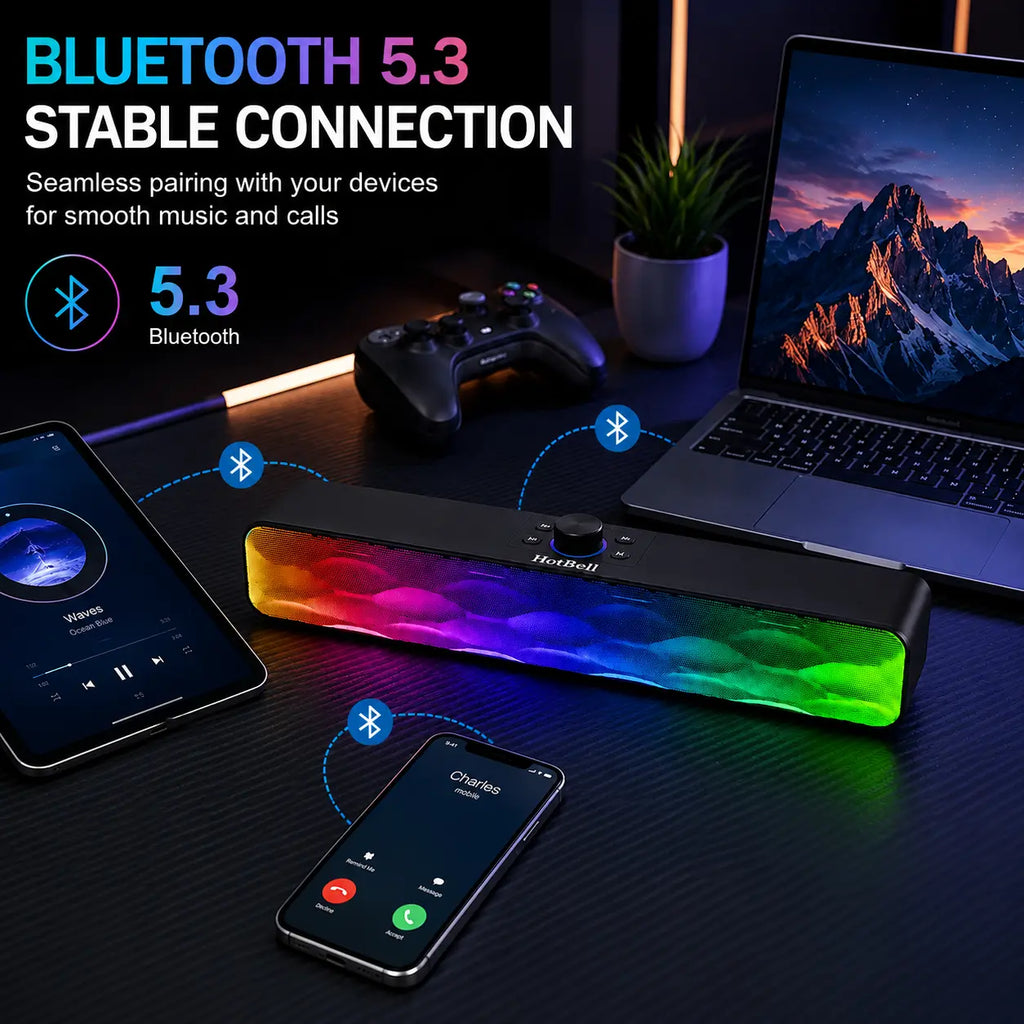 HotBell HBQ6PRO Rechargeable Bluetooth Bar Speaker