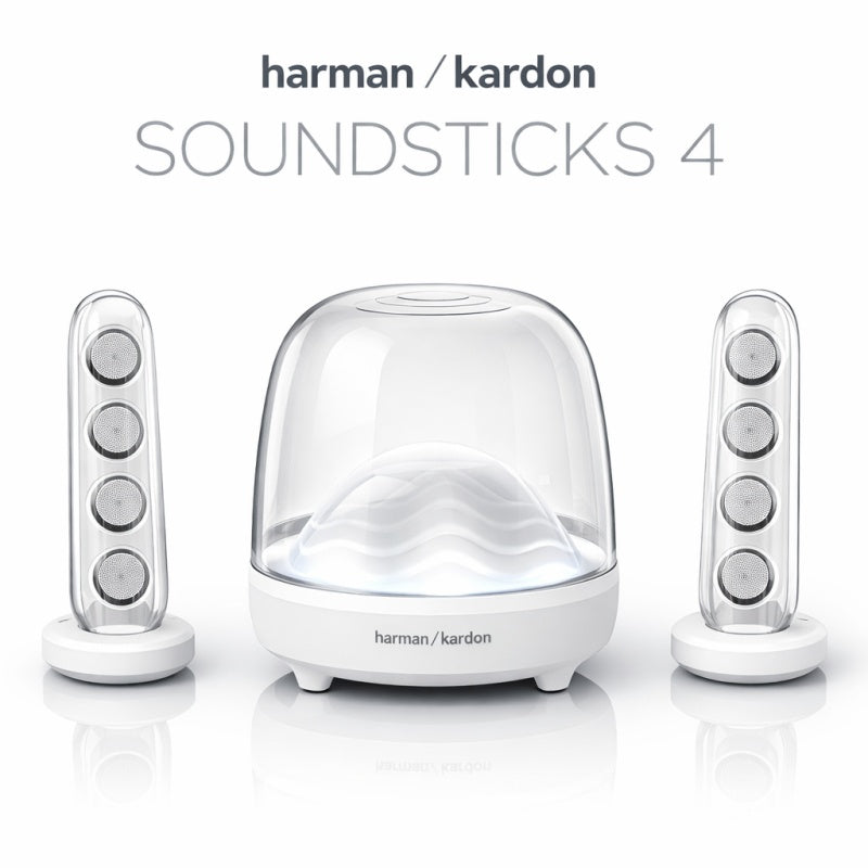 Harman Kardon SoundSticks 4 Bluetooth Wireless Speaker System - White