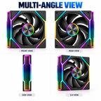 HotBell 120mm ARGB PWM Reverse Blade PC Case Fan