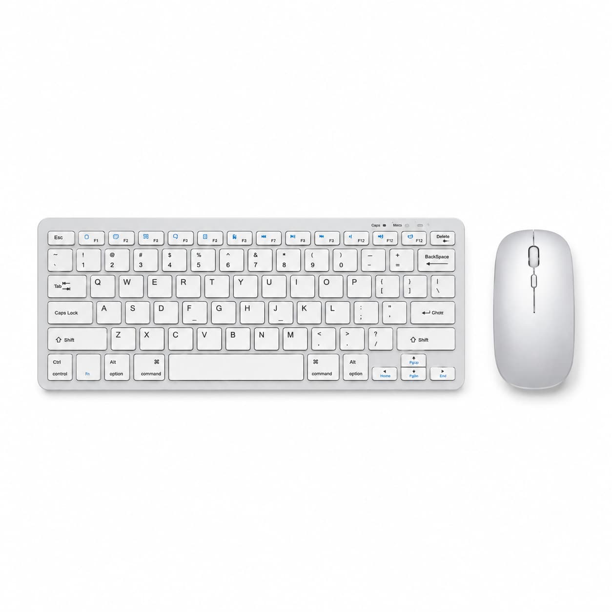 HotBell Wireless Keyboard & Mouse Combo, Bluetooth + 2.4G, for Office
