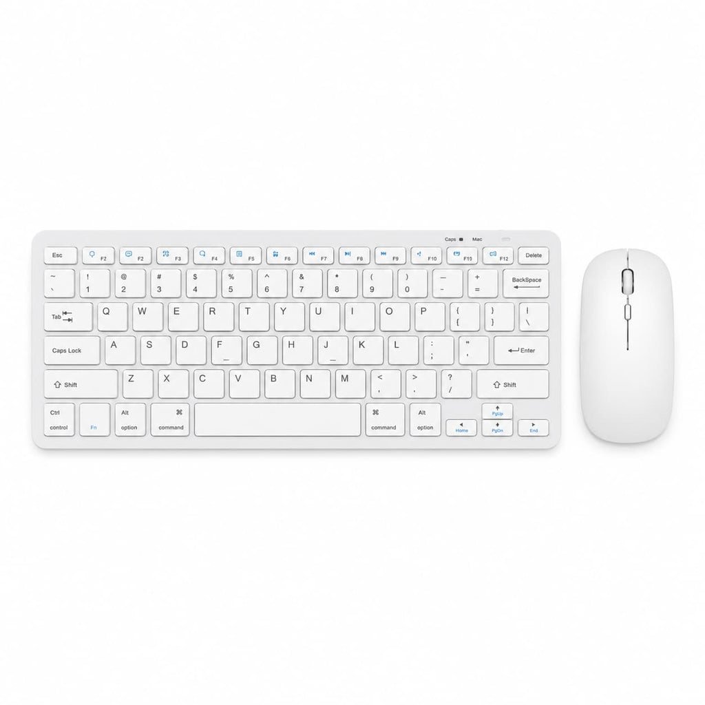 HotBell Wireless Keyboard & Mouse Combo, Bluetooth + 2.4G, for Office