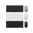 HotBell wireless keyboard and mouse combo color options in gray, white, and black on a white background