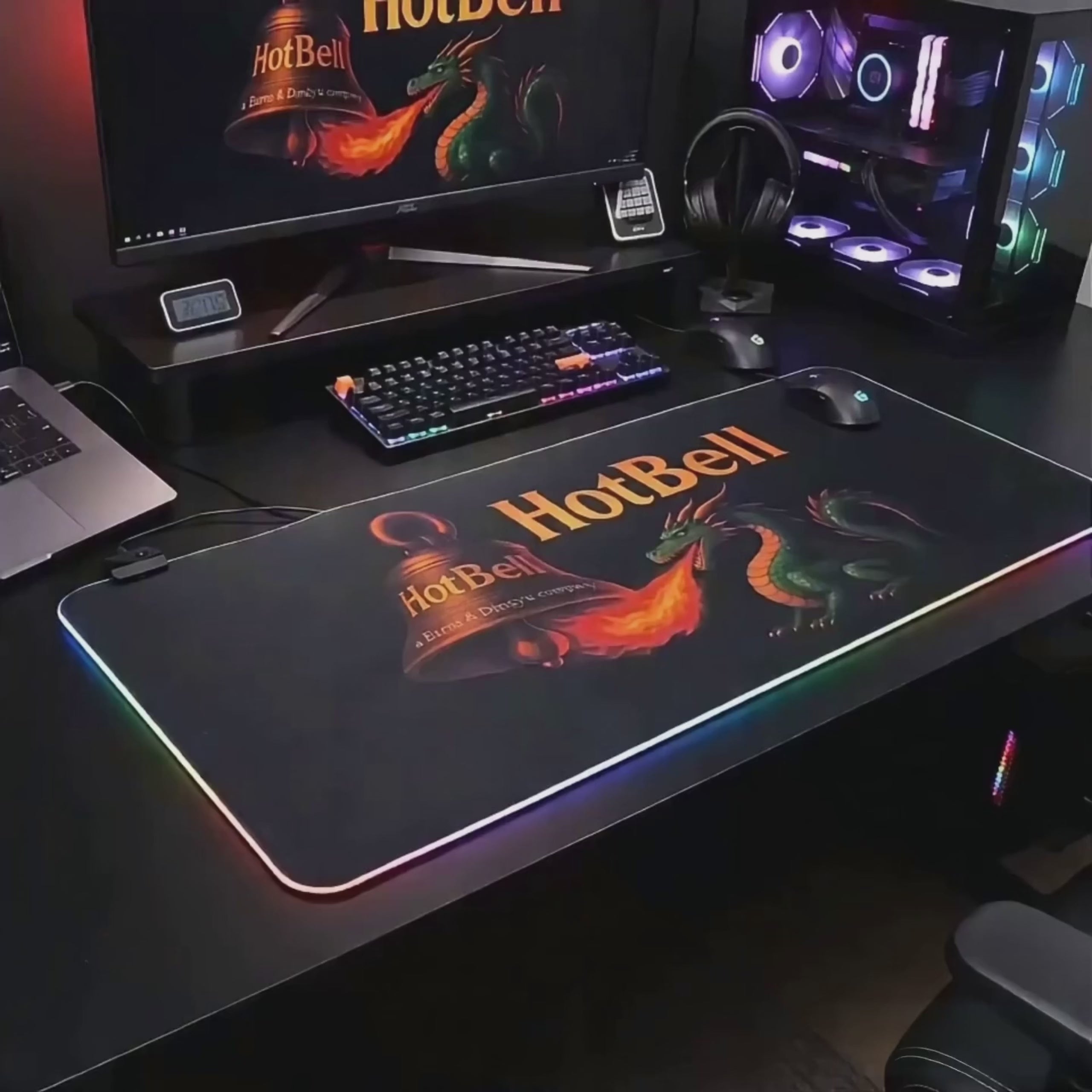 HotBell Extended RGB Gaming Desk Mat