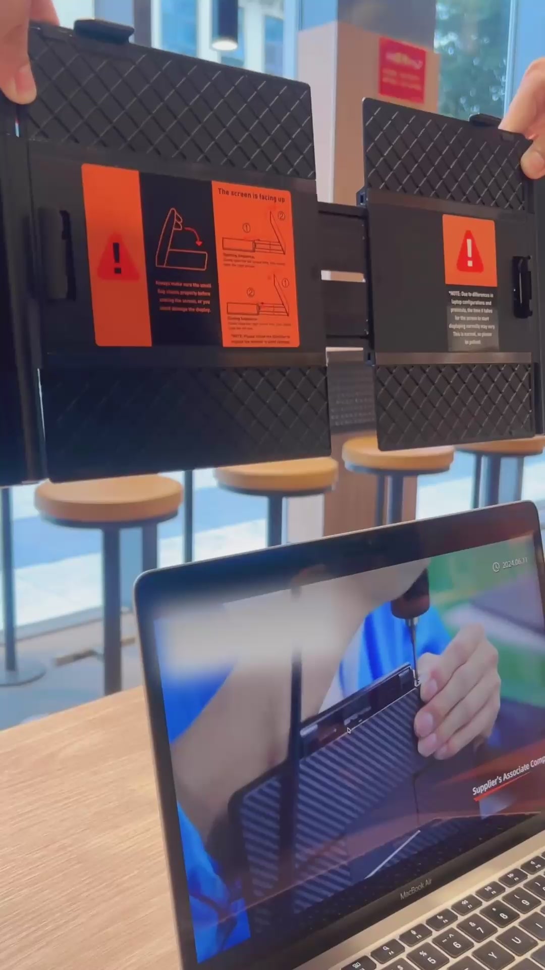 S8 Ultra Laptop Monitor Tri-Screen Extender